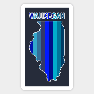 Blue Waukegan Sticker